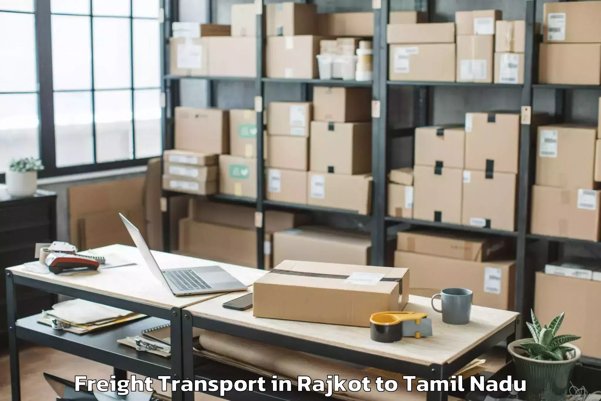 Easy Rajkot to Thiruverumbur Freight Transport Booking